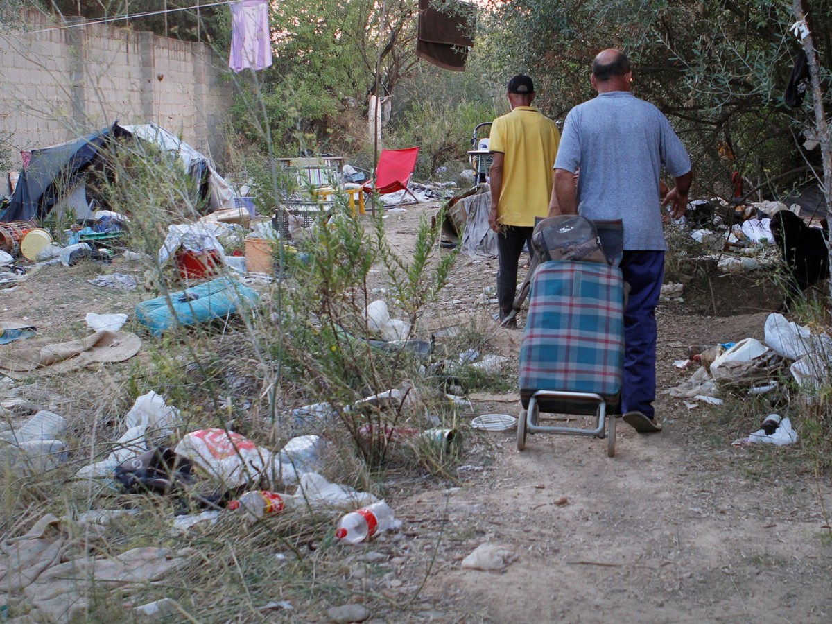 Mallorca: Das Beispiel eines inoffiziellen Camps für die Wohnungslosen.