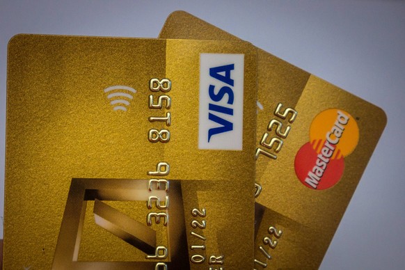 Deutsche Bank Kreditkarten - Goldene Visa Karte - Goldene Mastercard *** Deutsche Bank credit card gold Visa card Gold MasterCard