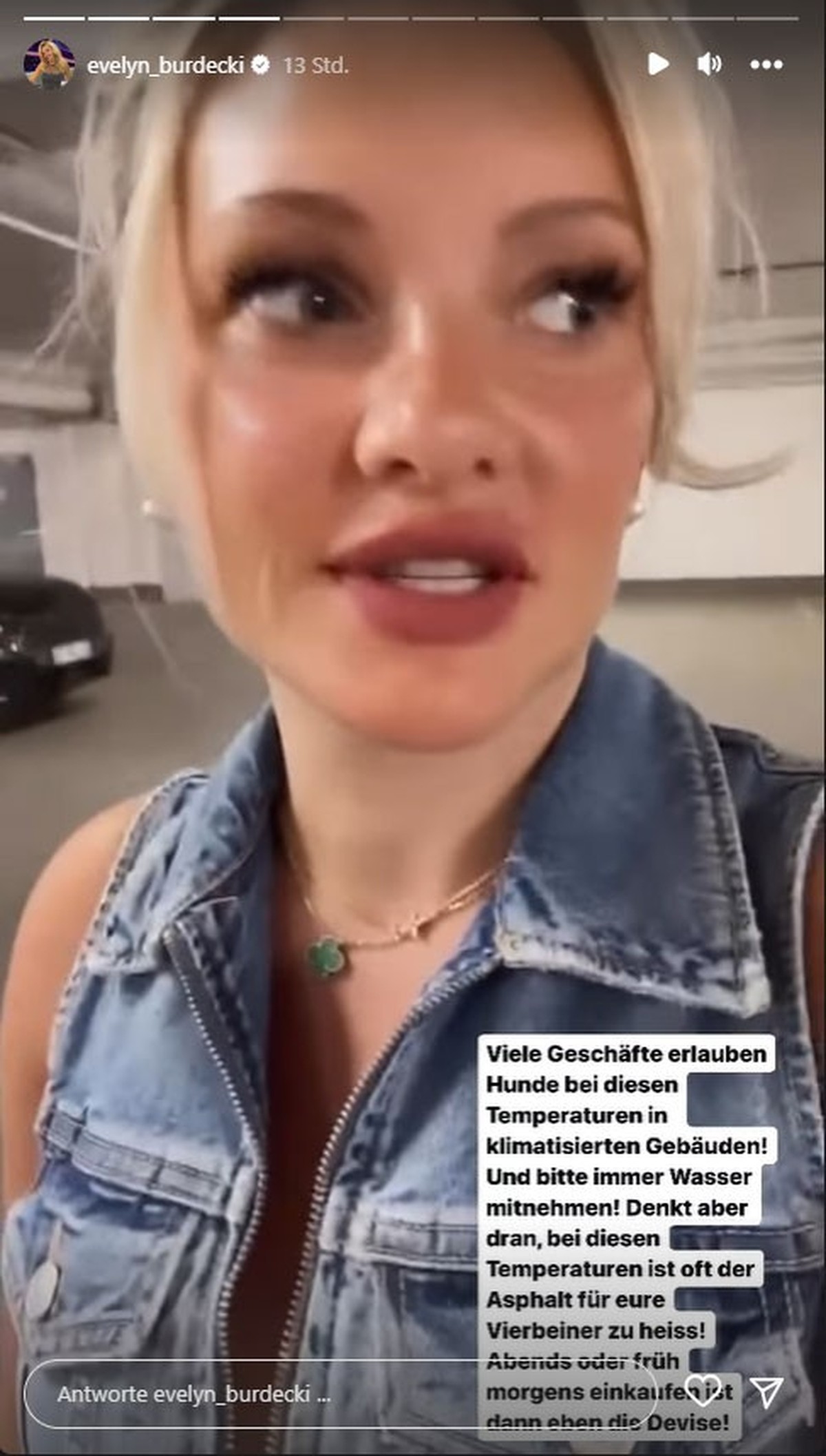 Evelyn Burdecki ist extrem besorgt.