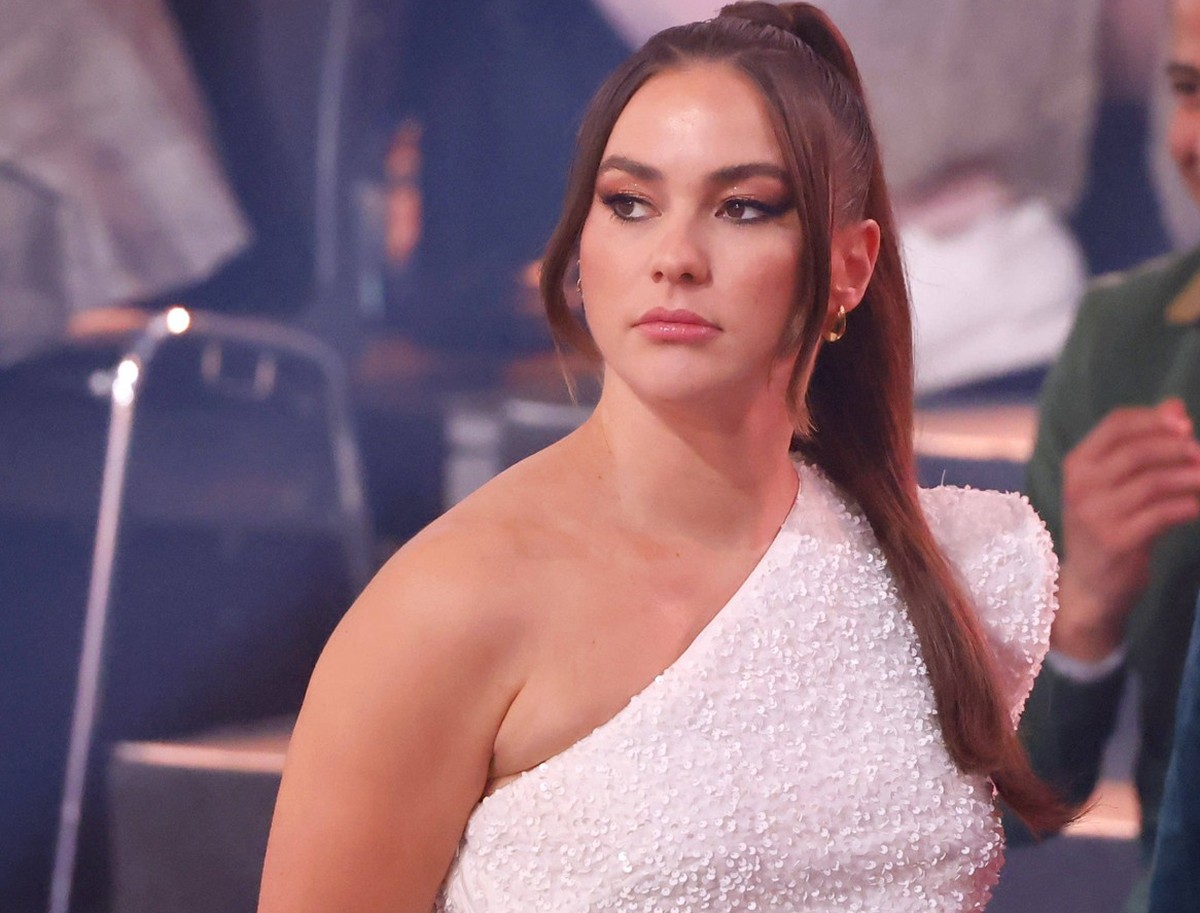 Die schwangere Profitänzerinnen Renata Lusin bei der 17. Staffel der RTL-Tanzshow Let s Dance im MMC Coloneum. Köln, 23.02.2024 NRW Deutschland *** Pregnant professional dancer Renata Lusin at the 17t ...