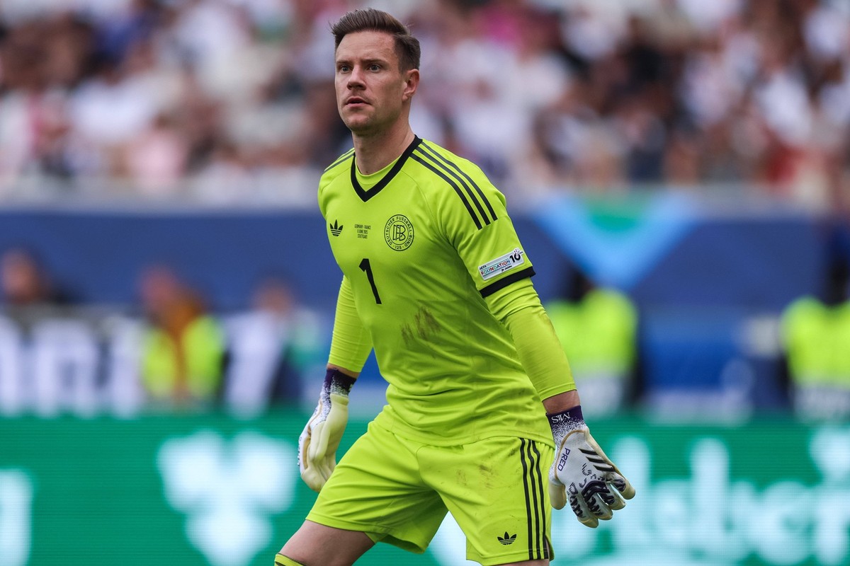 UEFA Nations League Finals 2025 Germany Spiel um Platz 3 Deutschland - Frankreich am 08.06.2025 in der Stuttgart Arena in Stuttgart Marc-Andre Ter Stegen Deutschland *** UEFA Nations League Finals 202 ...