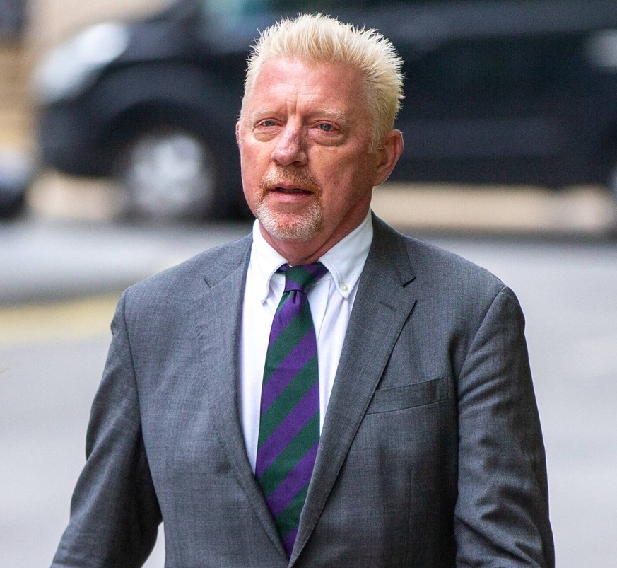 April 29, 2022, London, England, United Kingdom: Former German tennis star BORIS BECKER arrives at Southwark Crown Court in London for sentencing. London United Kingdom - ZUMAs262 20220429_zip_s262_06 ...