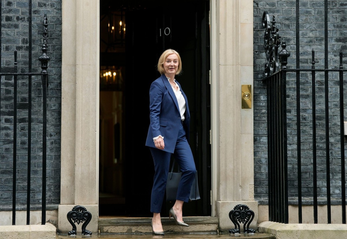 FILE - British Prime Minister Liz Truss leaves Downing Street to attend her first Prime Minister&#039;s Questions at the Houses of Parliament, in London, Wednesday, Sept. 7, 2022. Truss has only been  ...
