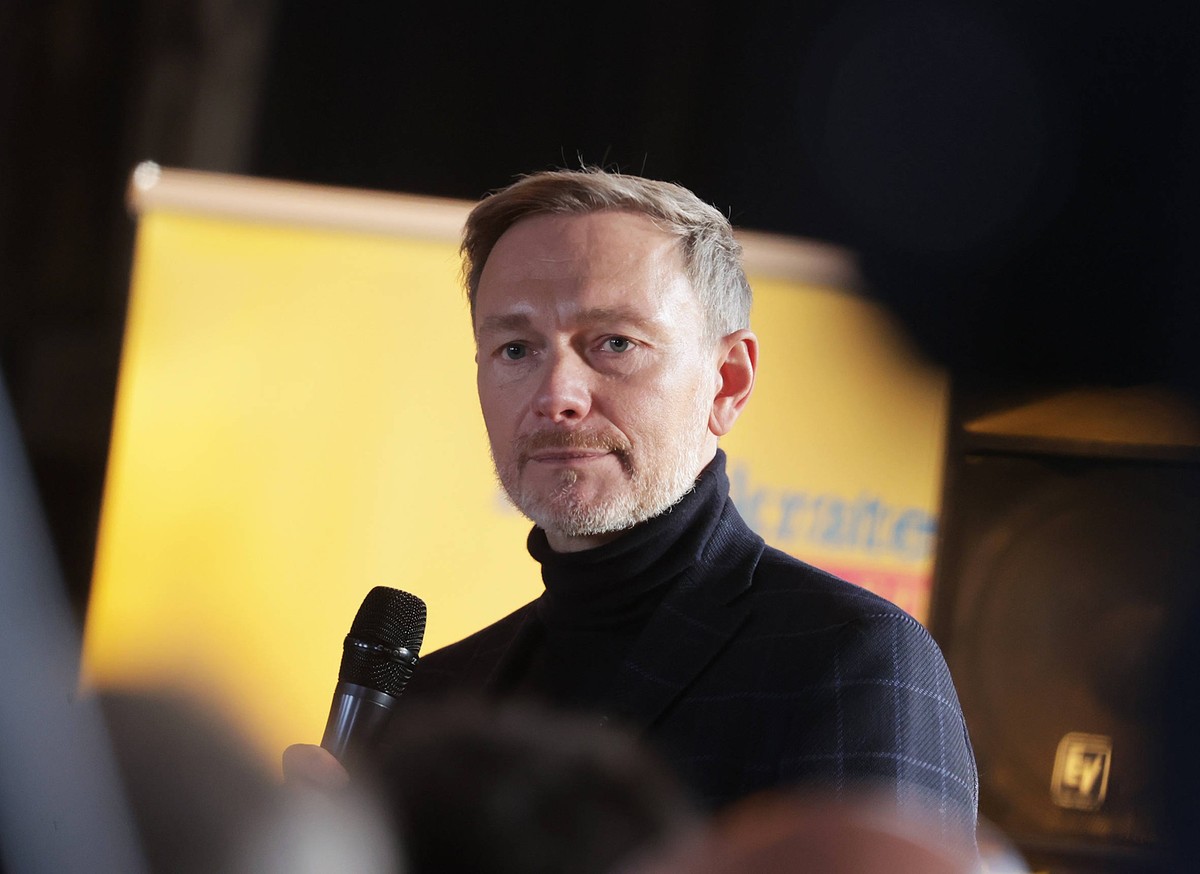 Wahlkampf, Bundestagswahl 2025, Politik, Partei, FDP Christian Lindner zu Besuch in Luebeck Luebeck