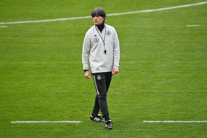 Joachiam Löw beim ersten Training der Nationalmannschaft in diesem Jahr.