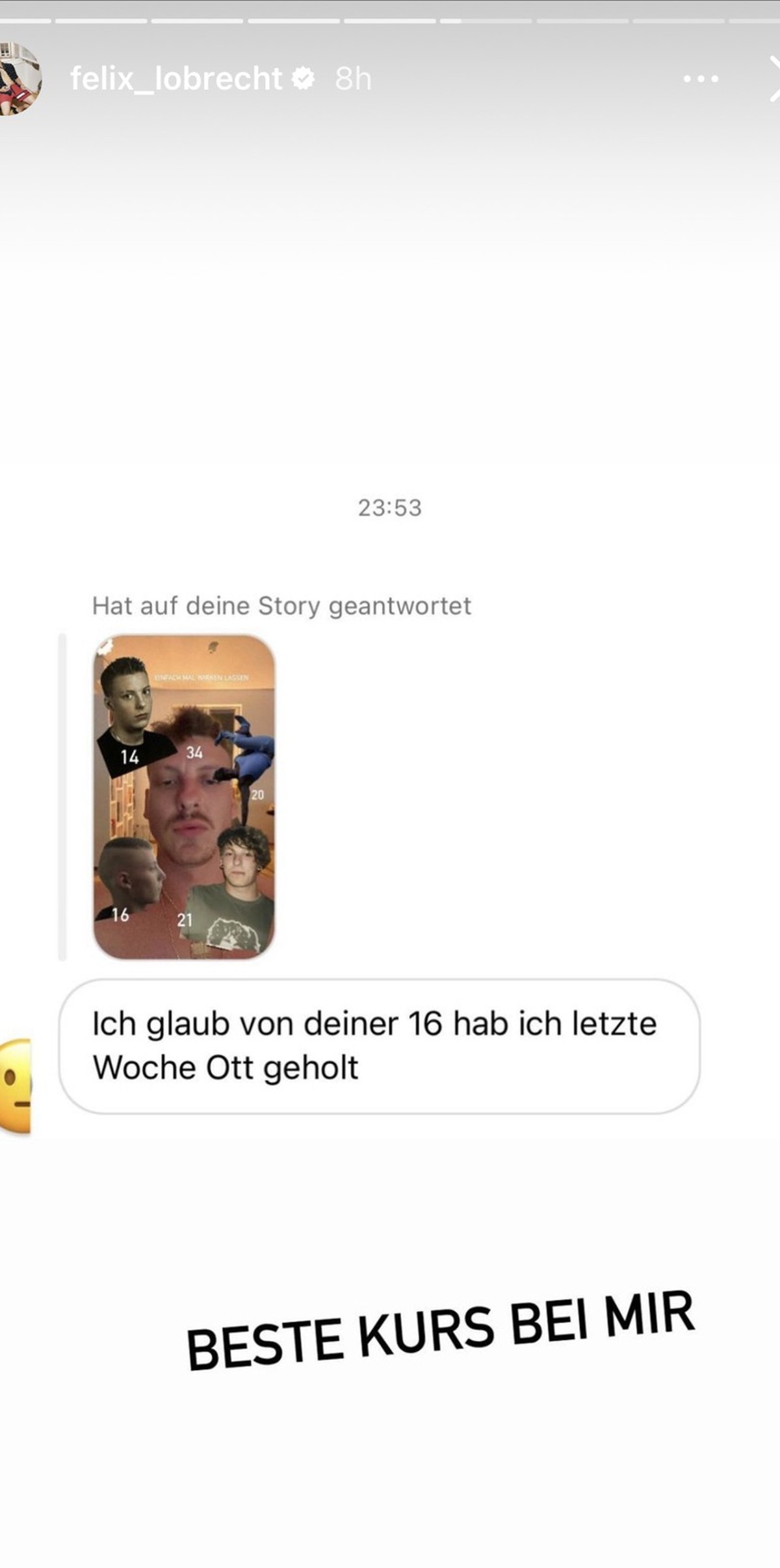 Auch seine Community reagierte darauf.