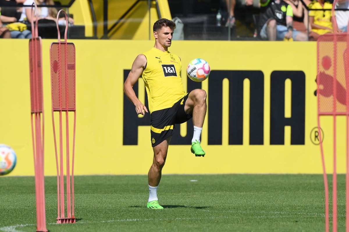 Thomas Meunier Borussia Dortmund 23.08.2022, Fussball GER, Saison 2022/23, 1. Bundesliga, �ffentliches Training Borussia Dortmund, Foto: Maik H�lter/TEAM2sportphoto Dortmund Nordrhein Westfalen Deutsc ...