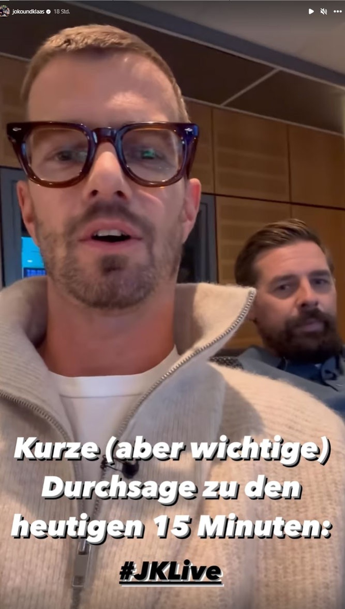 Joko und Klaas melden sich mit einer wichtigen Durchsage zu "JK Live".
