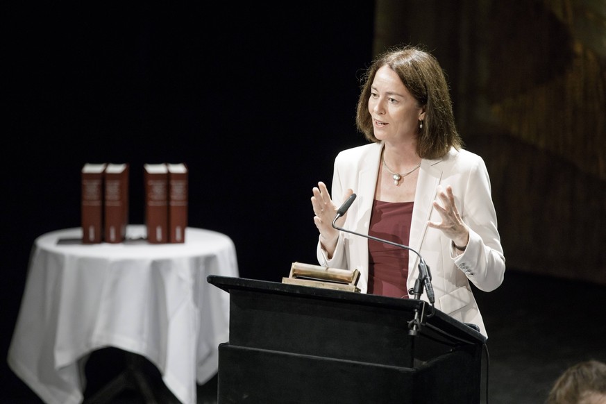 Festakt aus Anlass des Jubilaeums 100 Jahre Finanzgerichtsbarkeit in Deutschland. Rede von Bundesjustizministerin Katarina Barley, SPD. Muenchen, 01.10.2018 Muenchen Deutschland *** Celebration of the ...