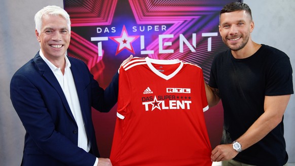 Lukas Podolski (r.) wird Juror bei &quot;Das Supertalent&quot;. Henning Tewes, Gesch