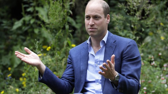 PETERBOROUGH, UNITED KINGDOM - JULY 16: Prince William, Duke of Cambridge speaks with service users during a visit to the Garden House part of the Light Project on July 16, 2020 in Peterborough, Engla ...
