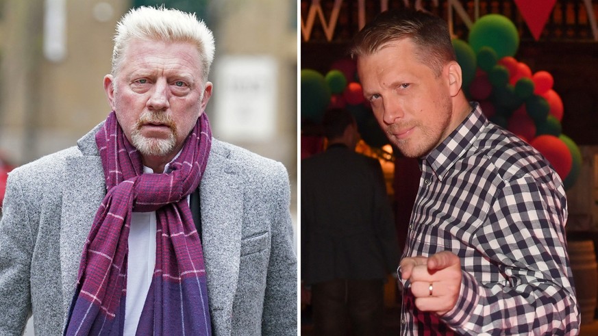 ARCHIV - 05.04.2022, ---: KOMBO - Boris Becker, ehemaliger Tennis-Profi aus Deutschland (Archivfoto vom 05.04.2022, l) und Comedian Oliver Pocher (Archivfoto vom 17.09.2021). Becker hat das Gerichtsur ...