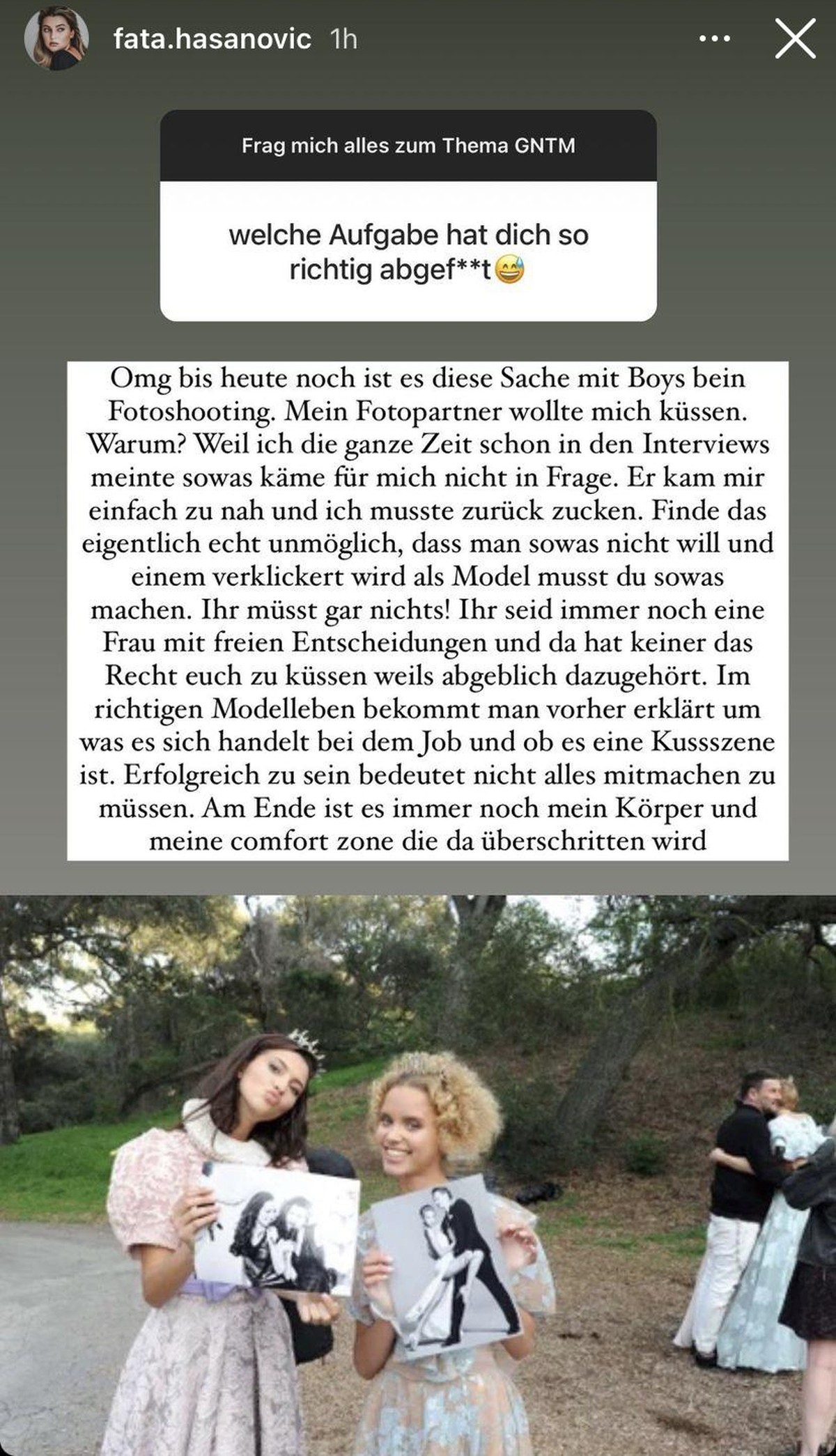 Diese Aufnahmen sind nach den Shootings mit den männlichen Models entstanden.