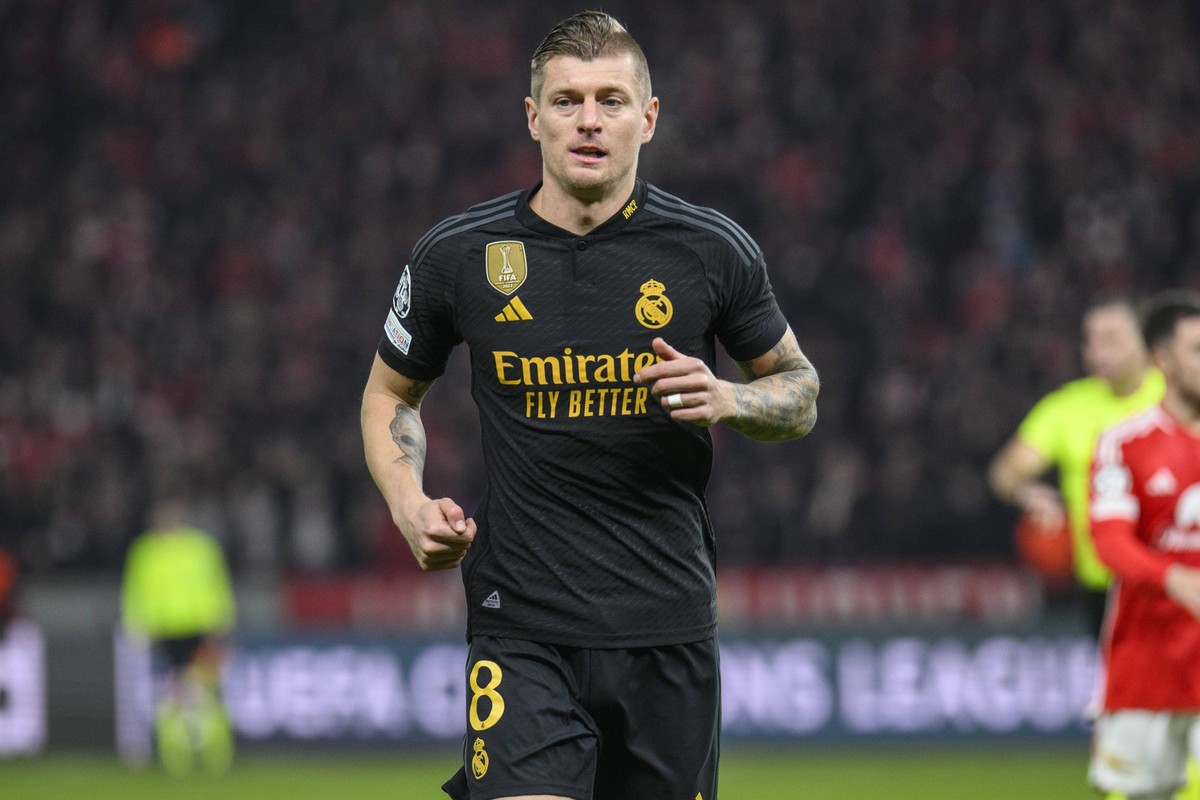 Toni Kroos Real Madrid, 08, GER, 1.FC Union Berlin vs Real Madrid, UEFA Champions League, 6. Gruppenspiel, Saison - Spielzeit 2023/2024, 12.12.2023, DFL REGULATIONS PROHIBIT ANY USE OF PHOTOGRAPHS AS  ...