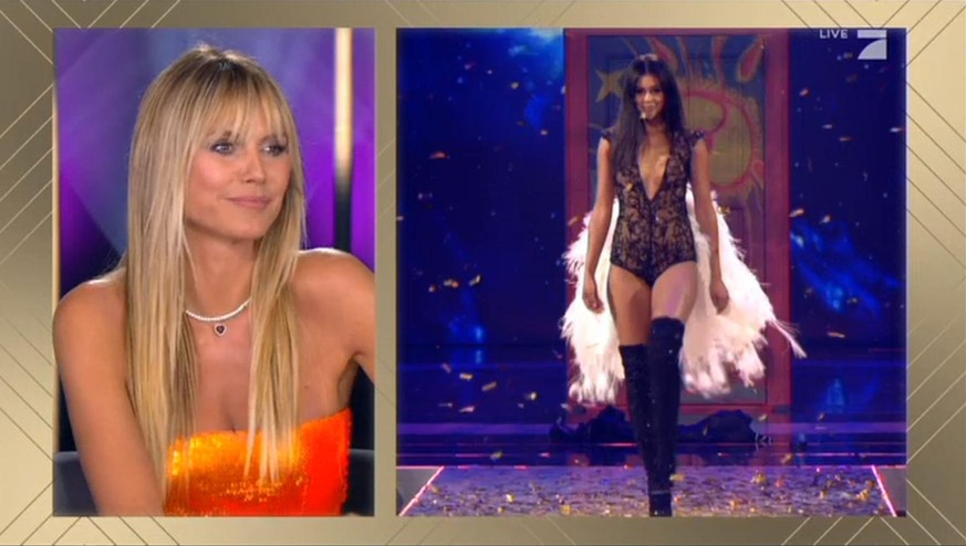 Heidi Klum und Lijana: Hier präsentierte die Kandidatin ihren letzten "GNTM"-Walk.