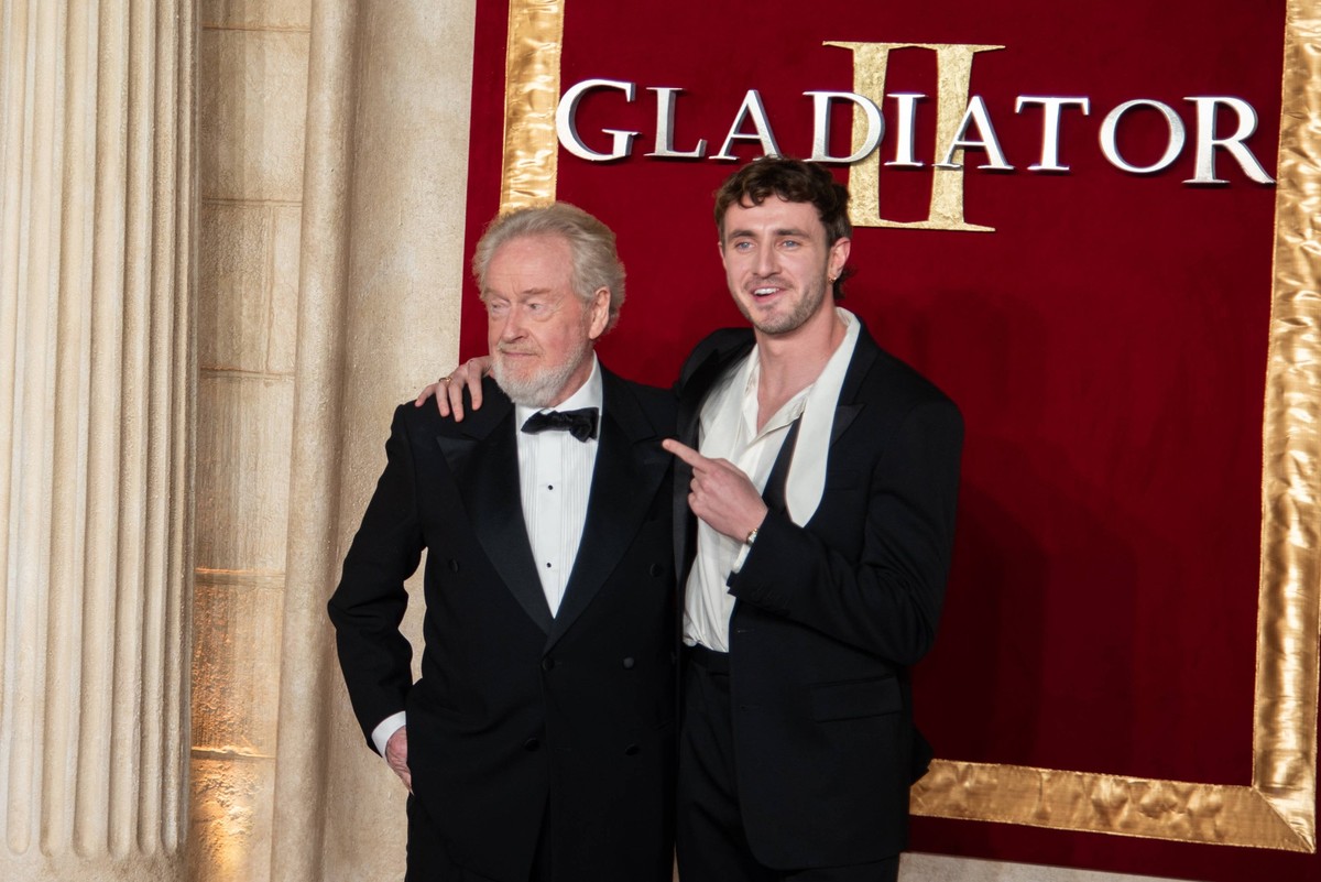 Gladiator II The Royal Film Performance And Global Premiere - VIP Arrivals in London, UK - 13 Nov 2024 Ridley Scott and Paul Mescal attend Gladiator II The Royal Film Performance and Global Premiere a ...