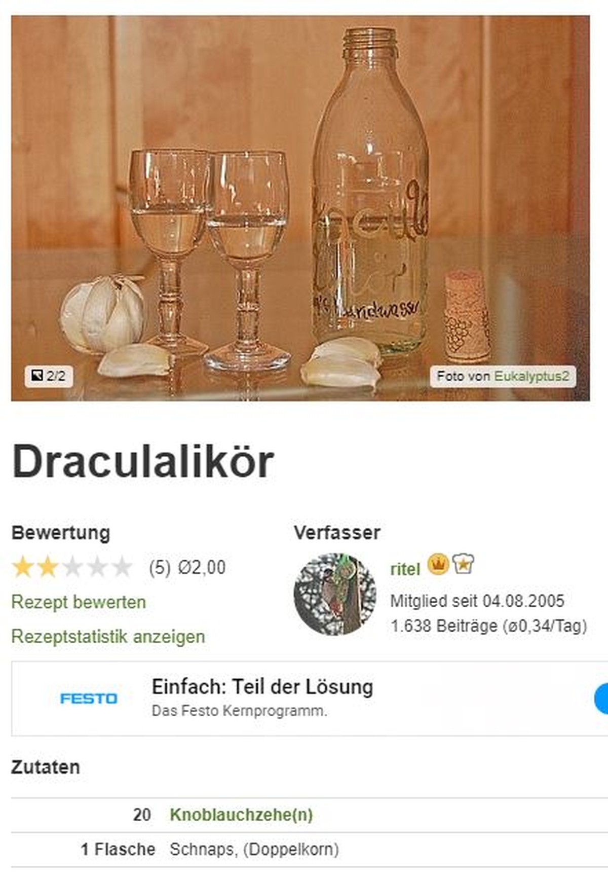 Screenshot Chefkoch.de Worst of Chefkoch