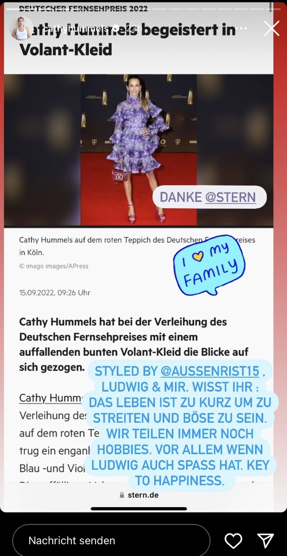 Mats Hummels unterstützte Cathy bei ihrem Styling.