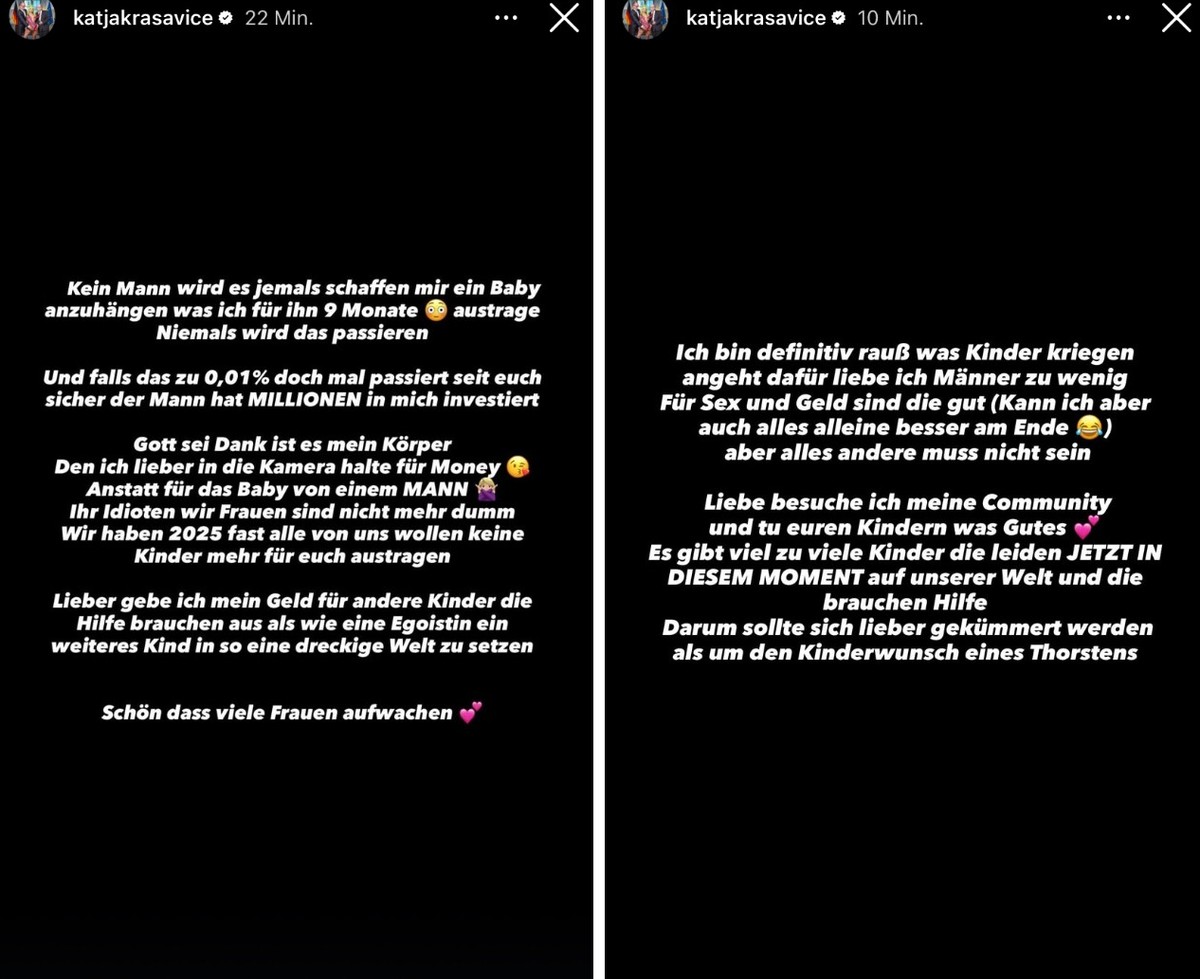 Katja Krasavice spricht darüber, ob sie Mutter werden möchte.
