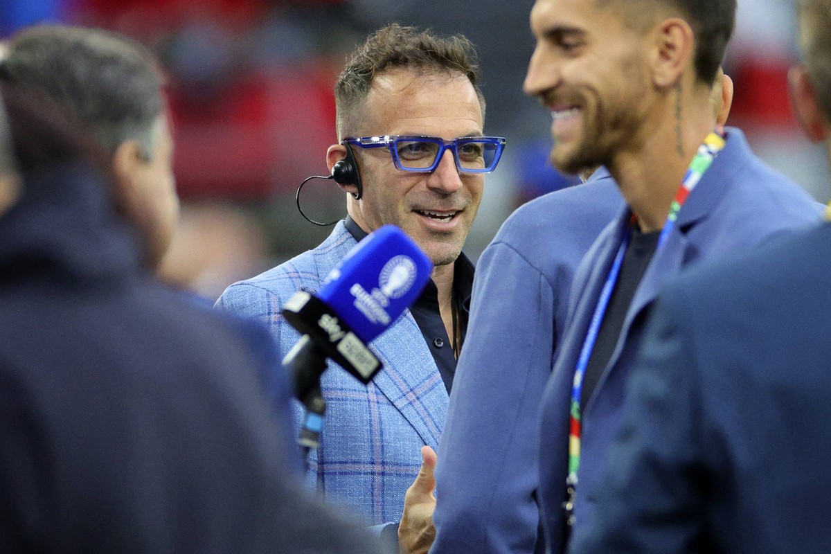 Alessandro Del Piero during the Euro 2024 Group Stage B football match between Italy and Albania at BVB Stadium in Dortmund Germany, June 15th, 2024. cesarexpurini