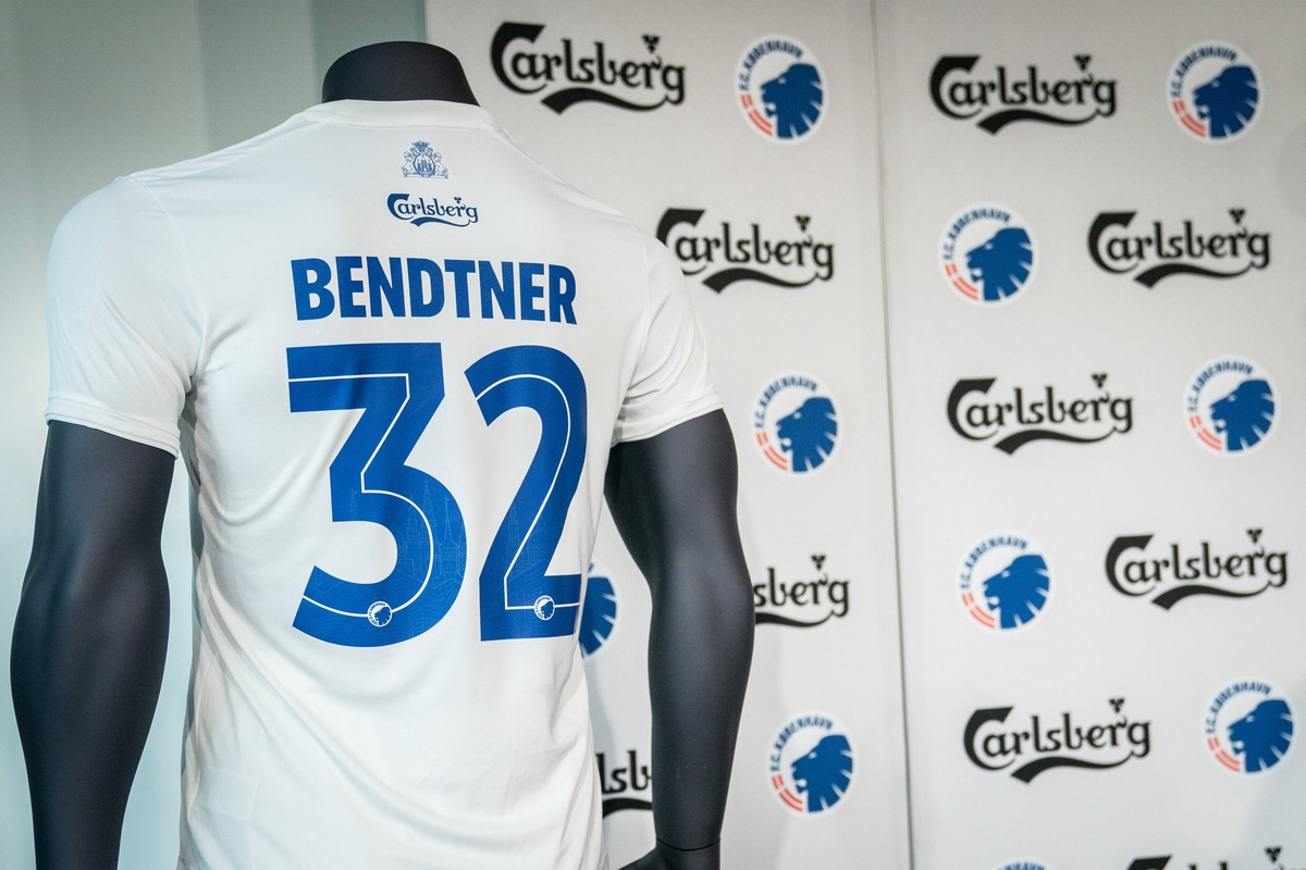 Pressemoede med Nicklas Bendtner og Staale Solbakken i Parken, Koebenhavn, onsdag den 4. september 2019. F.C. Koebenhavn har hentet Nicklas Bendtner i norske Rosenborg BK og skrevet kontrakt med ham g ...