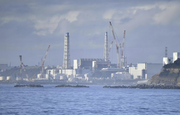 Fukushima Daiichi nuclear plant is seen from Namie, Fukushima prefecture, Japan Tuesday, Aug. 22, 2023. Japan will start releasing treated and diluted radioactive wastewater from the Fukushima Daiichi ...