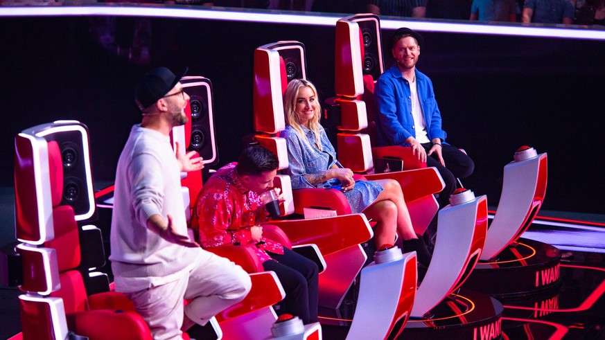 Titel: The Voice of Germany;
Staffel: 11;
Person: Mark Forster; Nico Santos; Sarah Connor; Johannes Oerding;
Copyright: ProSiebenSAT.1/André Kowalski;
Fotograf: Andre Kowalski;
Bildredakteur: Kathrin  ...