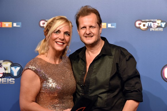 Das Ehepaar Danni und Jens Büchner bei der Verleihung des Comedy Preises im Oktober 2018.