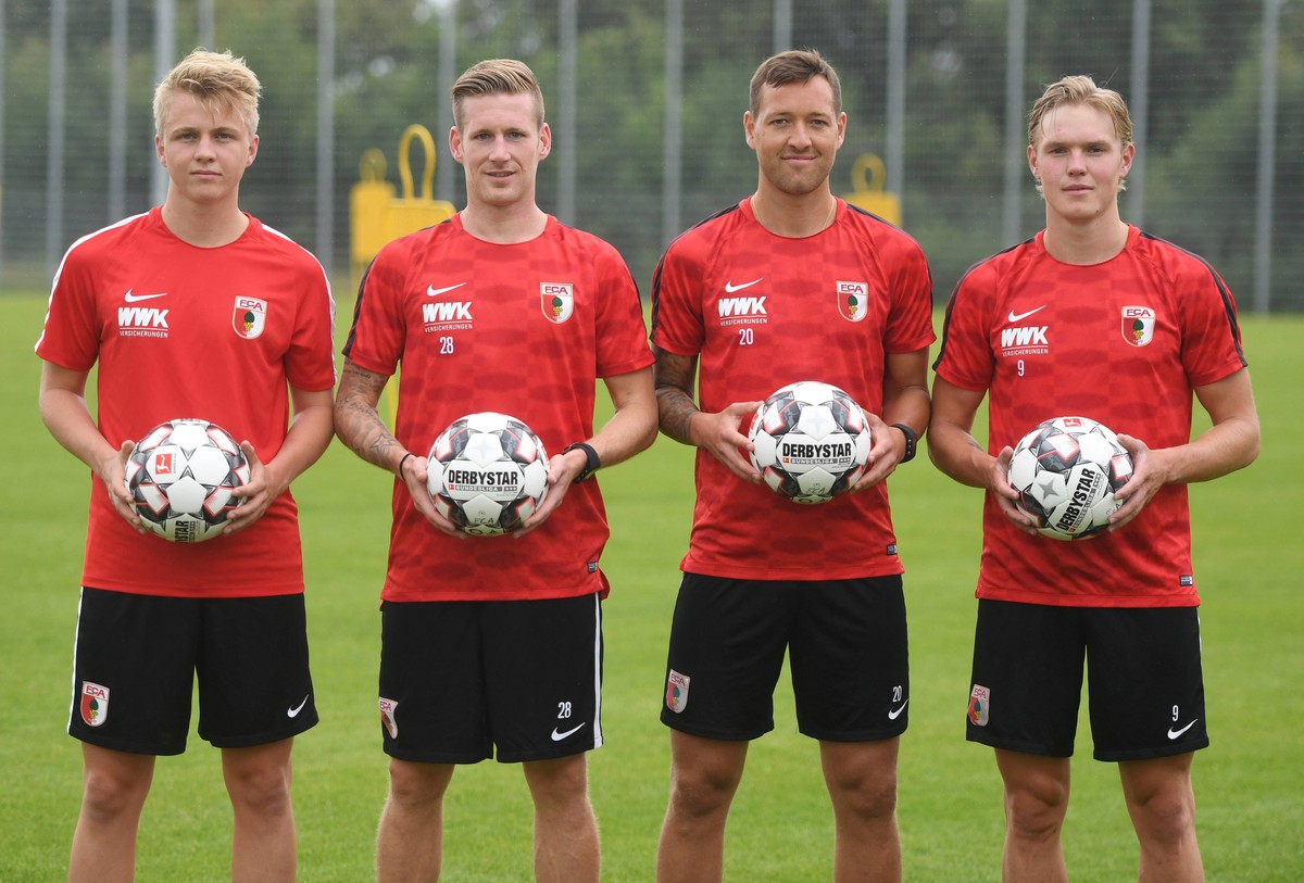 Felix Götze, André Hahn, Julian Schieber und Frederik Jensen.
