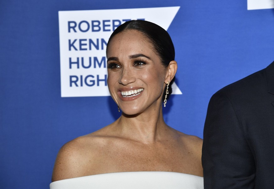 FILE - Meghan, the Duchess of Sussex, attends the Robert F. Kennedy Human Rights Ripple of Hope Awards Gala at the New York Hilton Midtown on Dec. 6, 2022, in New York. Meghan and Black Voters Matter  ...