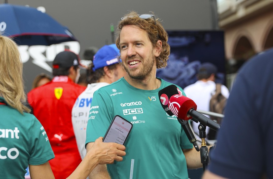 Monaco, Monte Carlo - May 29, 2022: FIA Formula 1 World Championship, Monaco Grand Prix with Sebastian Vettel, Aston Martin Aramco Cognizant F1 Team. Mandoga Media Germany