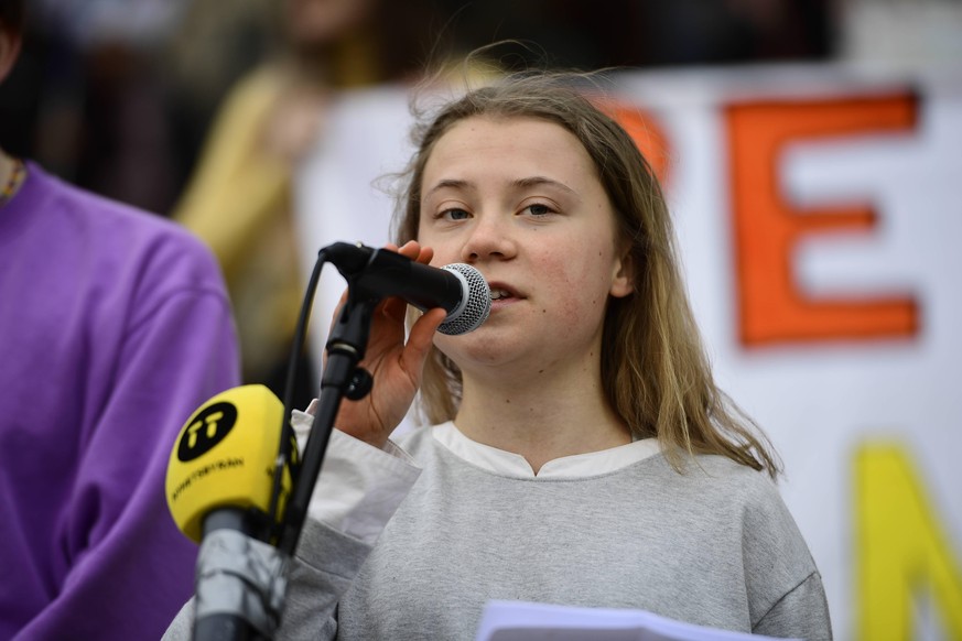 Greta Thunberg takes part in a Fridays For Future school strike for climate and social justice march through Stockholm, Sweden March 25, 2022. STOCKHOLM Sweden x12110x *** Greta Thunberg takes part in ...