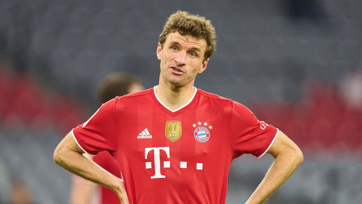 Fussball 1.German Soccer League FC BAYERN MUENCHEN - BAYER 04 LEVERKUSEN 2-0 Thomas MUELLER, MÜLLER, FCB 25 in the match FC BAYERN MUENCHEN - BAYER 04 LEVERKUSEN 2-0 1.German Football League on March ...