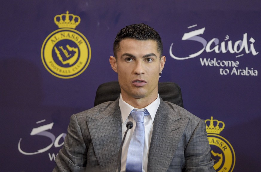 Mrsool Park Stadium in the Saudi capital Riyadh on January 3, 2023 Portuguese forward Cristiano Ronaldo is officially unveiled as a Al Nassr player PUBLICATIONxINxGERxSUIxAUTxONLY Copyright: xx