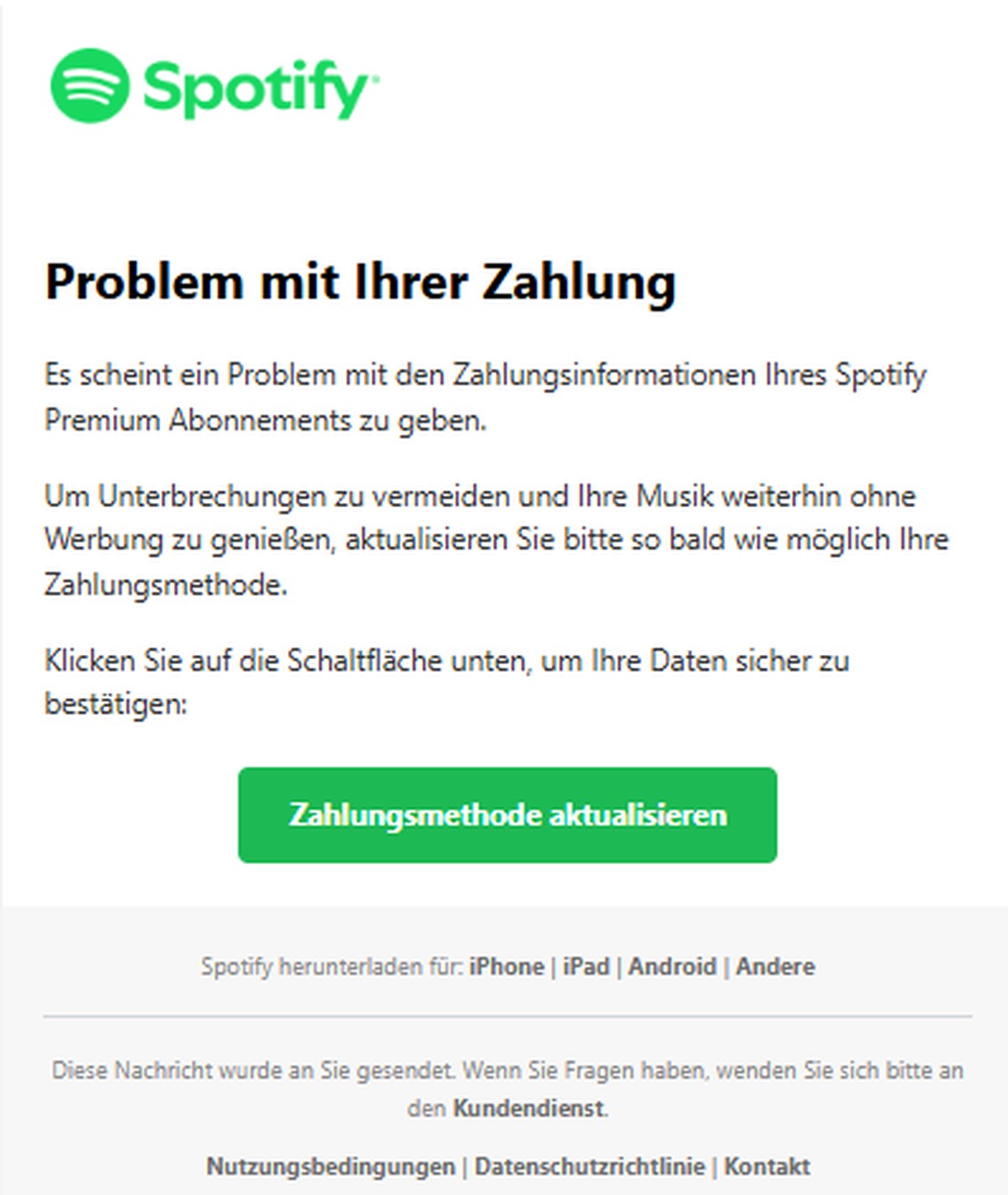 Vor dieser Mail warnt die Verbraucherzentrale.