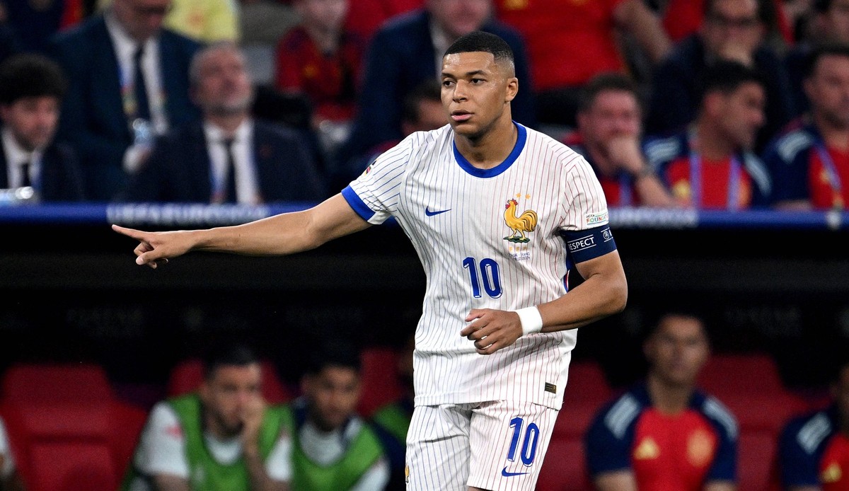 Fussball Euro 2024 Halbfinale 09.07.2024 Spanien - Frankreich Kylian Mbappe Frankreich *** Football Euro 2024 semi-final 09 07 2024 Spain France Kylian Mbappe France