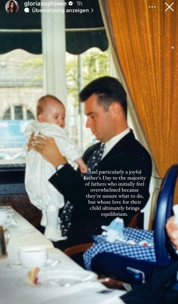 Auch Söders Tochter teilte eine persönliche Nachricht mit einem alten Bild von sich und ihrem Vater.