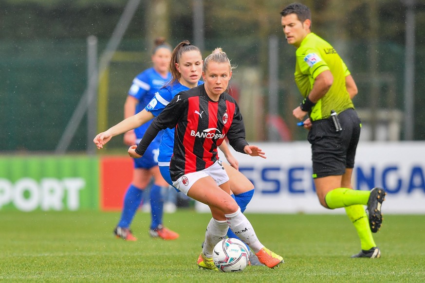 Julia Simic spielt in ihrem vermutlich letzten Karrierejahr beim AC Mailand. 