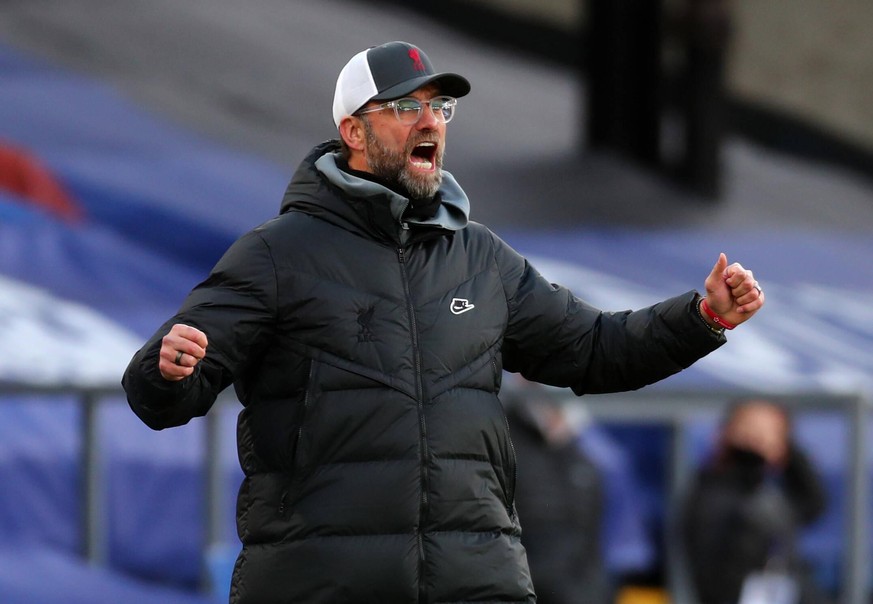 Crystal Palace v Liverpool - Premier League - Selhurst Park Liverpool manager Jurgen Klopp during the Premier League match at Selhurst Park, London. EDITORIAL USE ONLY No use with unauthorised audio,  ...