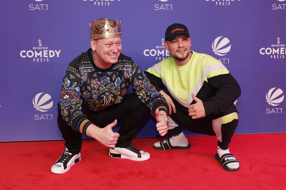 Knossi und Mark Filatov bei der Verleihung des Deutschen Comedypreises.