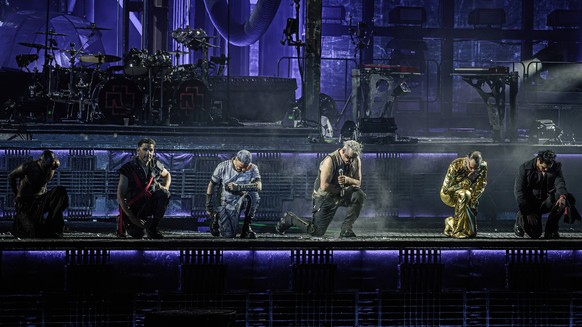 Rammstein live in Odense, Denmark Odense, Denmark. 02nd, June 2023. The German industrial metal band Rammstein performs a live concert at Odense Dyreskureplads in Odense. Here vocalist Till Lindemann  ...