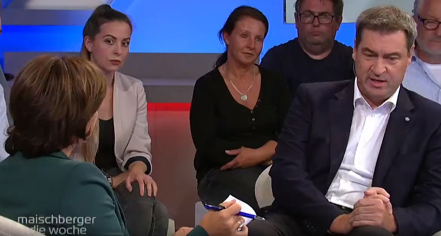"Nein, Moment": Bei Söders Antwort auf Maaßen-Frage staunt Maischberger nicht schlecht