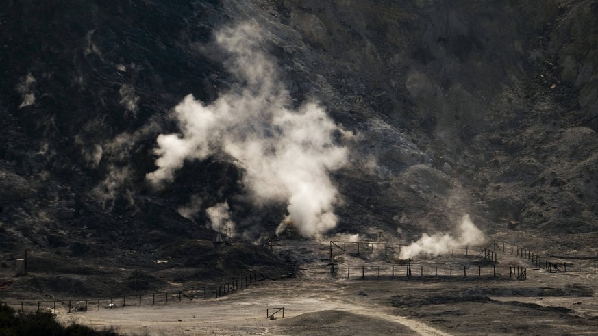 Reportage - Campi Flegrei A generic view of the solfatara fumarola, it is one of the forty volcanoes that make up the Phlegraean Fields it is located about three kilometres from the centre of the city ...