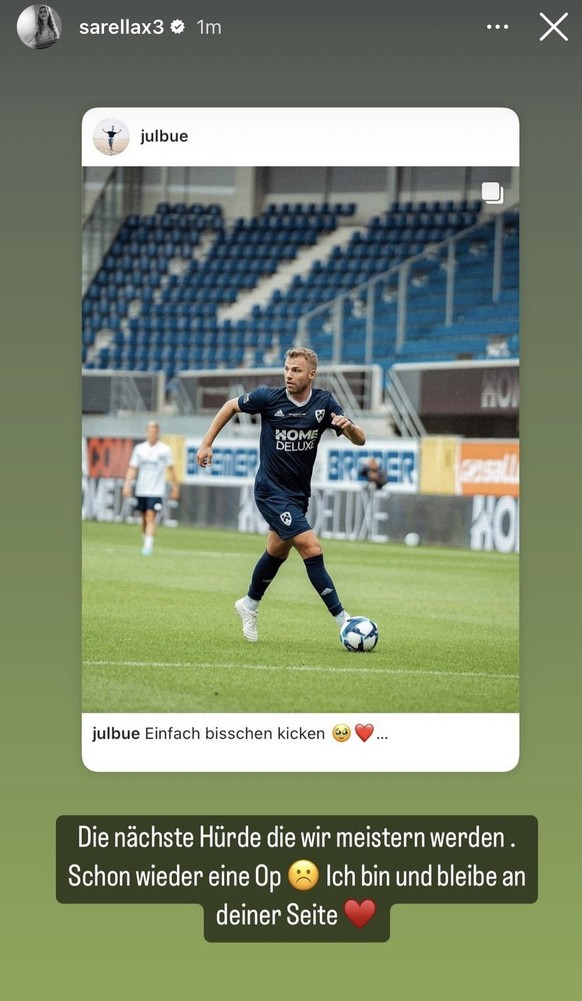 Auf ihrem Account sprach sie von Julians bevorstehender OP.