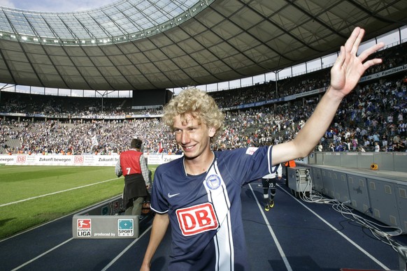 Lustenberger bei seiner Premiere im Olympiastadion.