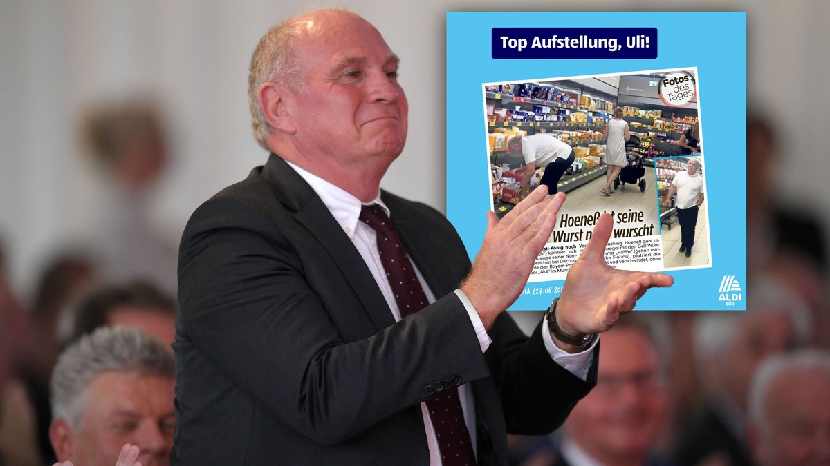 Aldi Uli Hoeness Mit Seltsamem Auftritt In Filiale Sogar Aldi Muss Lachen Watson