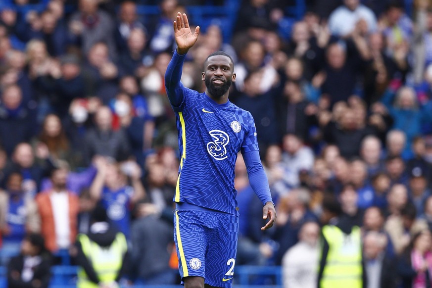 Chelsea v Norwich City Premier League Antonio Rudiger of Chelsea waves to the fans at the end of the Premier League match at Stamford Bridge, London PUBLICATIONxNOTxINxUKxCHN Copyright: xPaulxChestert ...