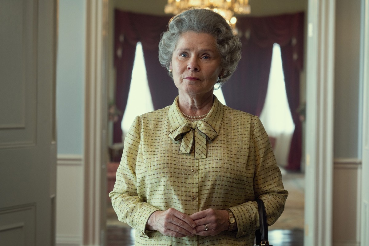 HANDOUT - 08.06.2021, ---: Schauspielerin Imelda Staunton spielt in der fünften Staffel der Netflix-Serie «The Crown» Königin Elizabeth II. Die neuen Folgen starten im November. (zu dpa-Korr «Der Vide ...