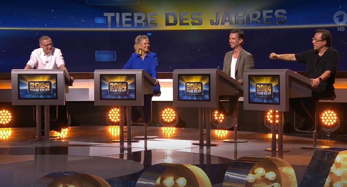 Günther Jauch, Barbara Schöneberger, Florian Silbereisen und Jan Josef Liefers treten bei "2024 – Das Quiz" gegeneinander an.