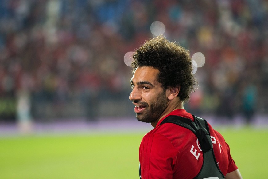 June 9, 2018 - Cairo, Egypt - Egyptian national soccer team striker Mohamed Salah attends his team s training session at Cairo international stadium in Cairo, Egypt, 09 June 2018. The Egyptian nationa ...